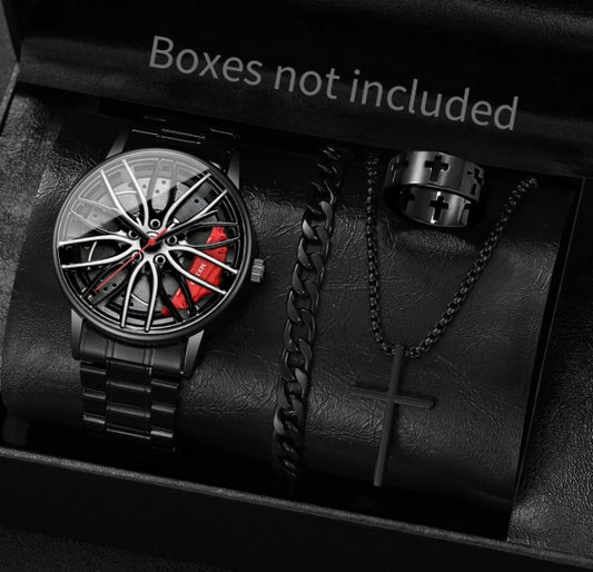 Fashion GT3RS Car Wheel Dial Men's Sports Watch