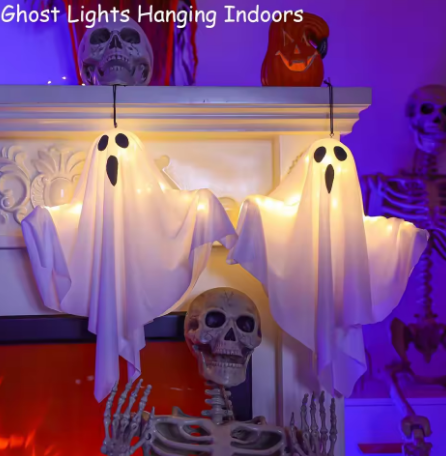 (🎃Season Limited) Halloween LED Ghost Decoration Indoor/Outdoor Mood Light Interior Prop