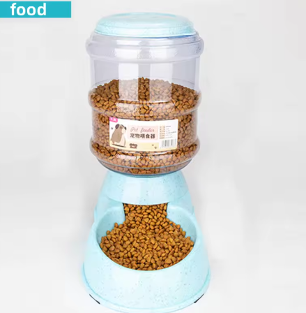Large capacity automatic pet food and water bowl