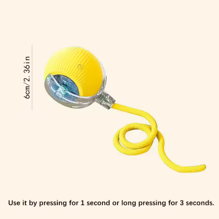 Smart Dog Toy Ball – USB Charging, Auto Moving & Jumping, Pet Interactive Toy