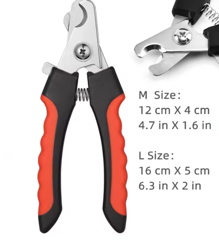 Dog/Cat Nail Clippers - Safety Guard Stainless Steel Pet Nail Care Scissors
