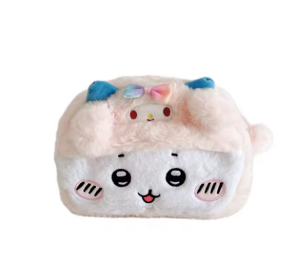 Chiikawa Plush Pencil Case - Zippered, Perfect for Girls