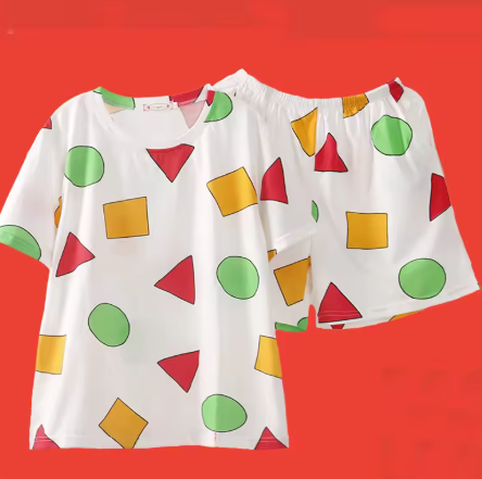 Shin-chan Couple Pajama Set, Cotton Summer Short-Sleeve Pajamas 2024