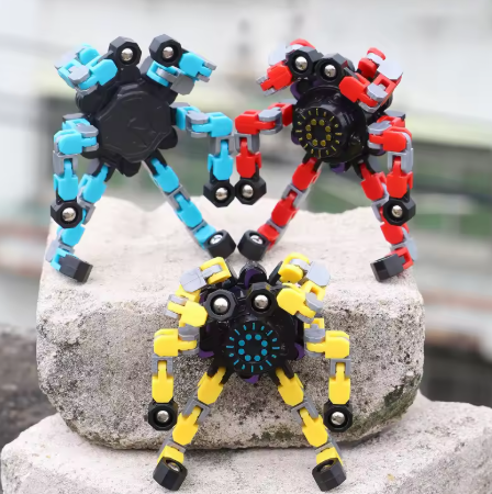 Transforming Chain Fidget Spinner – A Stress Reliever Sensory Toy for Kids and Adults, a Portable Hand Spinner Gift