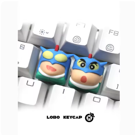 Shin-chan Anime Keycaps – Translucent, for Mechanical Keyboards, Cute Gift