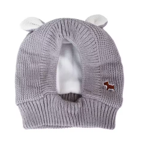 Dog Soundproof Knit Earmuffs for Noise and Anxiety Relief and Warmth for Winter