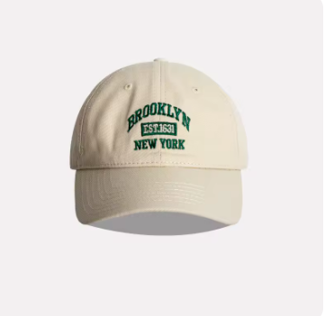 embroidered letters baseball cap