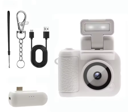 HD 1080P Y4000 Kids Mini Camera – LCD Screen, Flash & Battery Dock Included, Portable Video Recorder