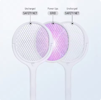 90 degree rotating mosquito electric swatter