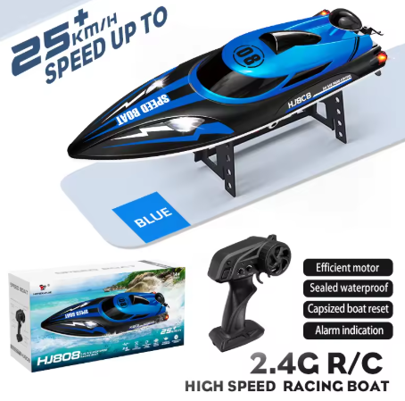 HJ808 RC Boat – 2.4GHz, up to 25km/h, high-speed remote control racing boat