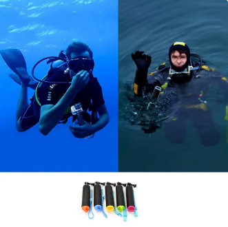 Water floating hand grip handle