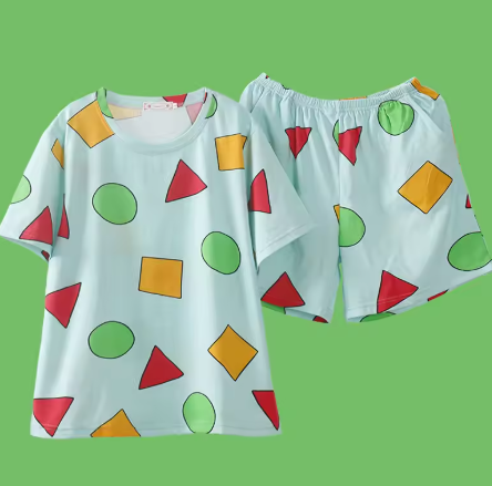 Shin-chan Couple Pajama Set, Cotton Summer Short-Sleeve Pajamas 2024