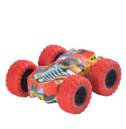 Double-sided pullback car crash prevention and durable children's toy