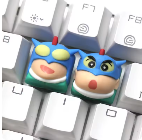 Shin-chan Anime Keycaps – Translucent, for Mechanical Keyboards, Cute Gift