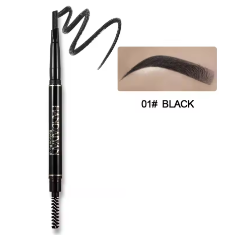HANDAIYAN Auto-Rotating Dual-Head Eyebrow Pencil – Waterproof, Long-Lasting, 5 Colors