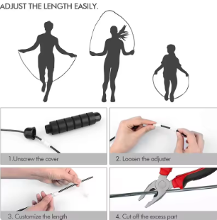 Advanced steel wire jump rope