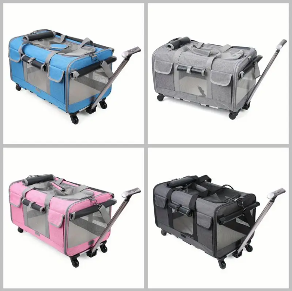 Extra-Large Portable Pet Trolley Case
