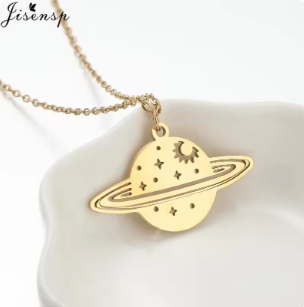 Premium Women's Fashion Saturn Necklace
