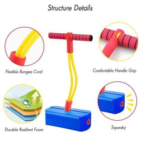 Foam Pogo Jumper for Kids 3+ - Including Autistic Children, Outdoor Play Gift Toy