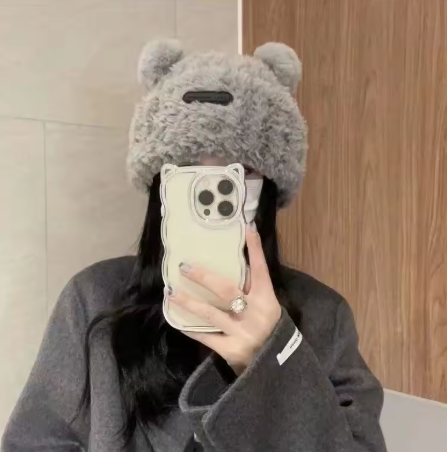 Bear/Cat Ear Knit Hat – Cute Beanie for Winter/Fall