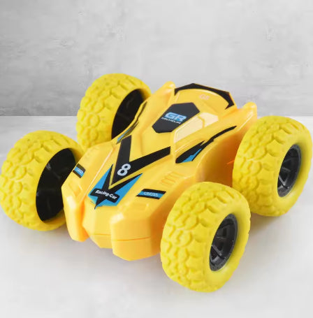 Double-sided pullback car crash prevention and durable children's toy