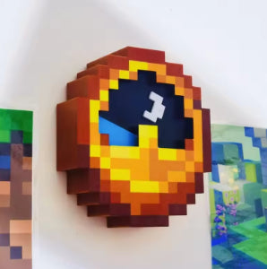 Minecraft Wall Clock