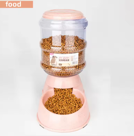 Large capacity automatic pet food and water bowl
