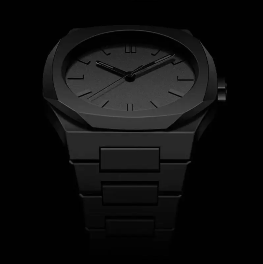 Premium matte black wristwatch