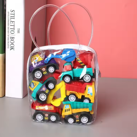 6/12Pcs Mini Inertial Pullback Engineering Car Set – Children's Cartoon Toy Birthday Gift