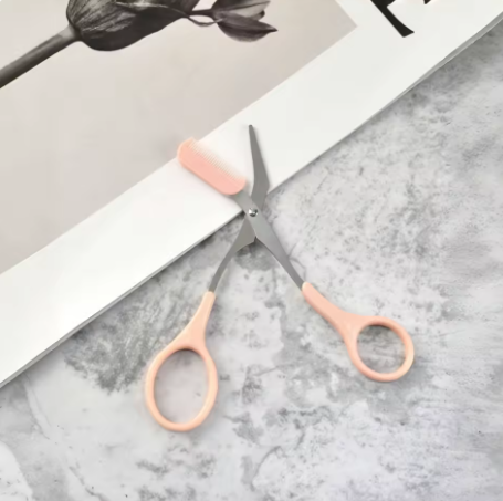 Eyebrow Trimmer Scissors Set – Includes Comb, Stainless Steel, Makeup Beauty Tools for Men and Women