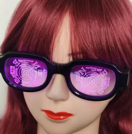 LED Conan Style Glowing Glasses – USB Charging Cosplay Prop for Parties and Halloween