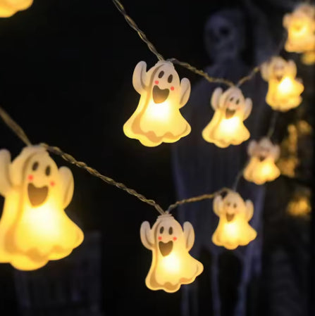 (🎃Season limited!) Halloween LED Pumpkin/Ghost Lights Indoor/Outdoor Decorative String Lamps