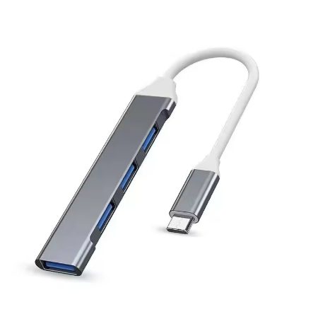 4-port USB-C hub 3.0/3.1 OTG adapter, compatible with PCs and MacBooks