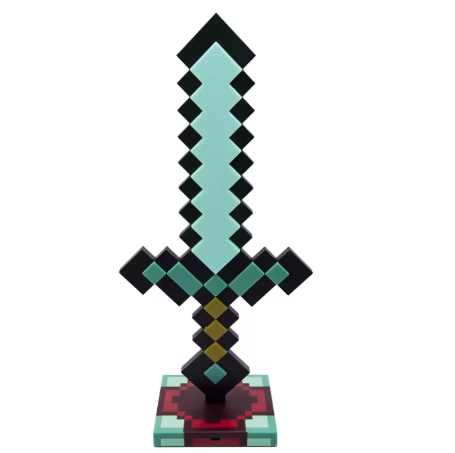 My World Sword Knight Lamp Ornament Color Changing Sword Game Peripheral Gift Model Desk Lamp