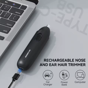 MAXGROOM Nose Hair Trimmer – Rechargeable Dual Blade, Eyebrow & Nose Hair Trimming