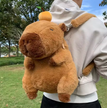 Capybara doll character shape bag backpack