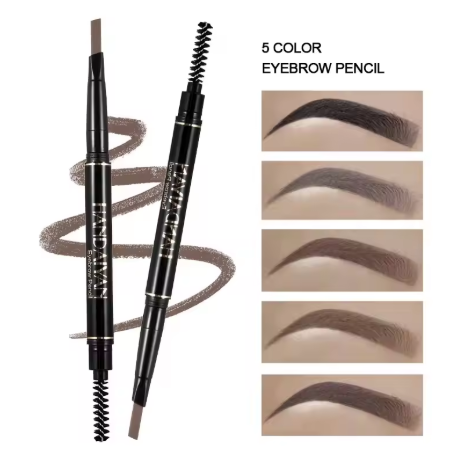 HANDAIYAN Auto-Rotating Dual-Head Eyebrow Pencil – Waterproof, Long-Lasting, 5 Colors