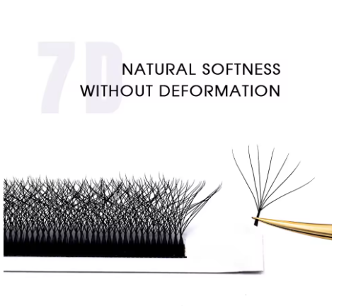 Fadvan 6D/7D/8D W Eyelashes – 0.07mm, C/D/L Curl, For 8~15mm Extensions