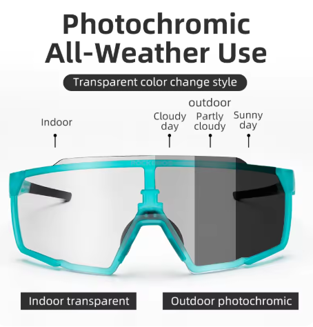 ROCKBROS Cycling Goggles – Polarized/Photochromic Lenses, Sports Sunglasses for Men and Women