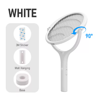 90 degree rotating mosquito electric swatter