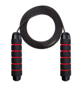 Ball Bearing Anti-Tangle Wire Jump Rope – Foam Handle, Fitness Home Workout