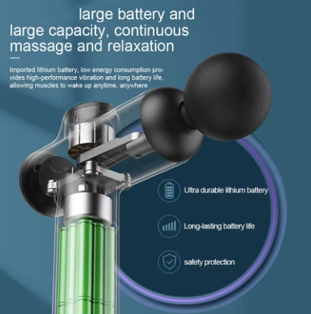 Portable Massage Gun – Deep Muscle Relaxation, Vibrating, Full Body, Neck, and Back