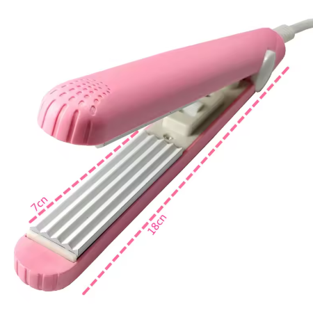 Mini Hair Iron Pink Cardboard Electric Curling Iron Curl Modeling Tool