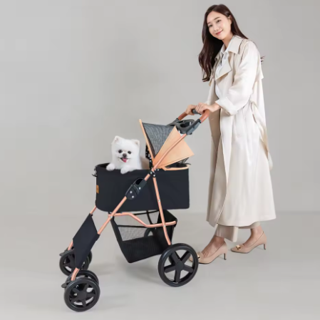 (LETO) Leto Dog Stroller, Lightweight One-Touch Quick-Folding LDS-Q01