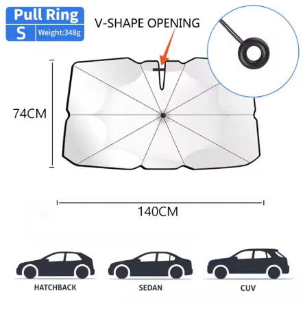 Folding Car Windshield Sunshade – For Summer Sun Protection