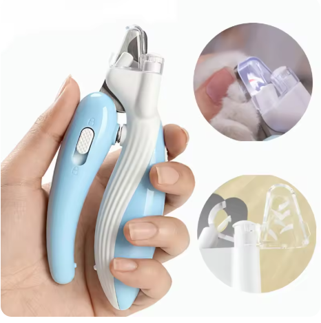 LED Light Pet Nail Trimmer, Professional Cat and Dog Nail Clipper Trimmer