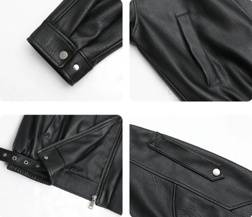 CHIC VEN Women’s PU Leather Jacket