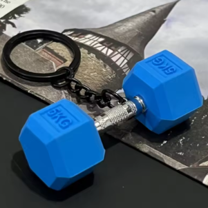 2025 Barbell Keychain – DIY Silicone Dumbbell Keyring for Fitness Lovers & Gym Gifts