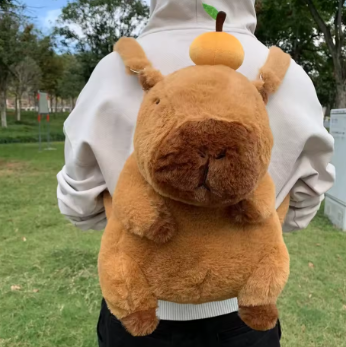 Capybara doll character shape bag backpack