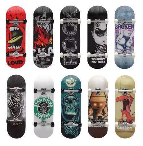 Mini Finger Skateboard Puzzle Toy Stress Reliever Hobby